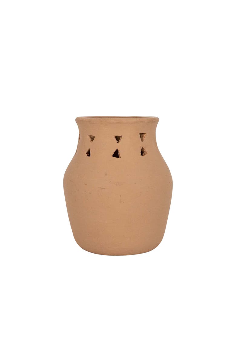 Southwest Cutout Vase Terracotta, Main, color, Orange