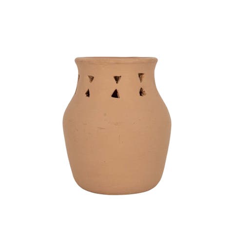 Southwest Cutout Vase Terracotta