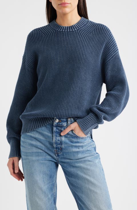 Sunwashed Organic Cotton Fisherman Sweater