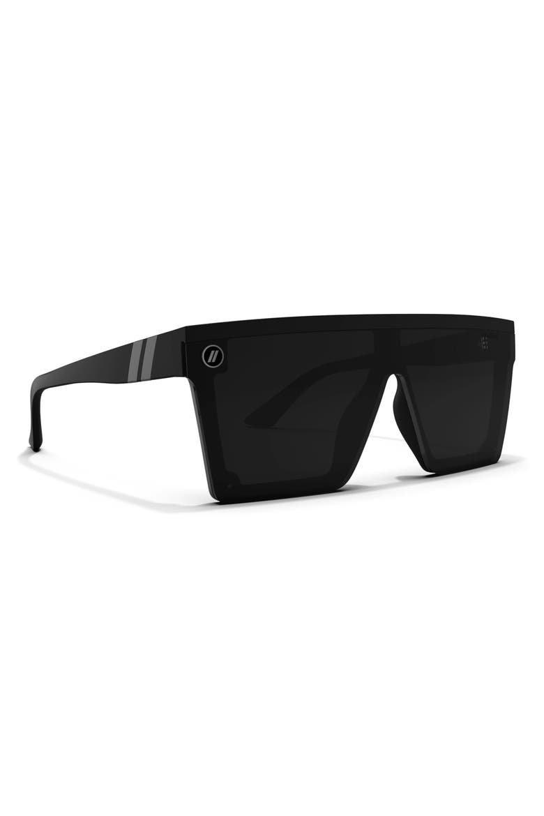 Providence DX 99mm Polarized Shield Sunglasses, Alternate, color, MATTE BLACK