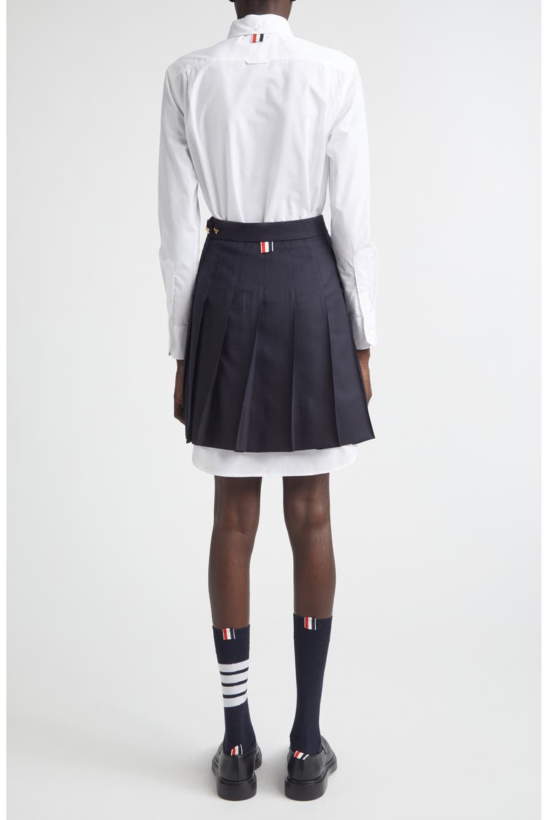 Long Sleeve Oxford Shirtdress, Alternate, color, WHITE