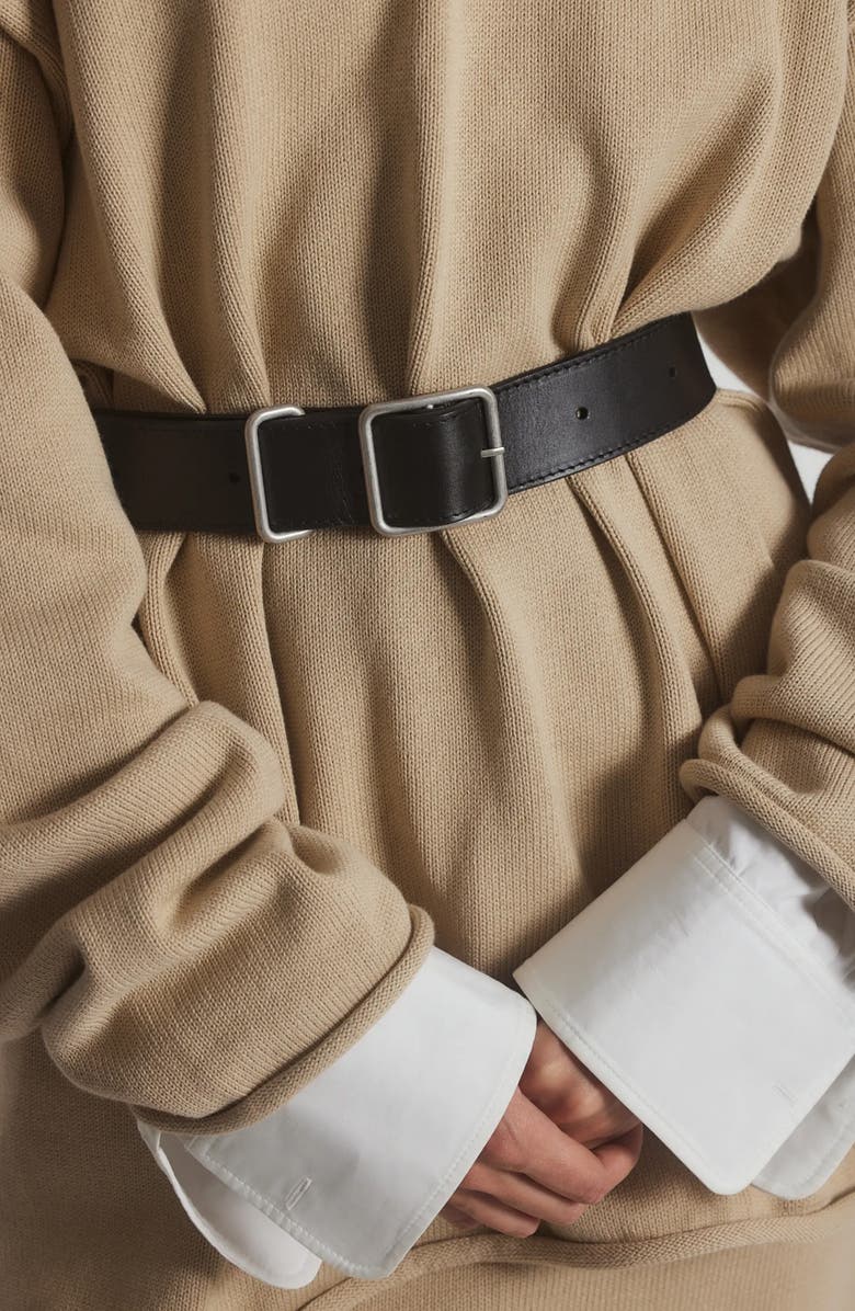 Janessa Leoné Bowe Leather Belt, Alternate, color,