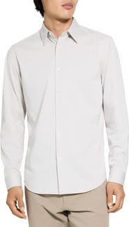Theory Sylvain ND Structure Knit Button-Up Shirt