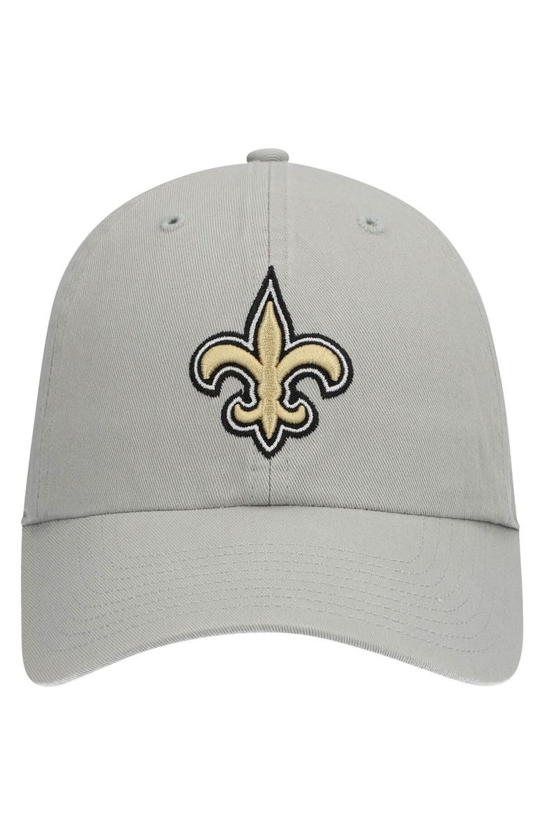 '47 Men's '47 Gray New Orleans Saints Clean Up Adjustable Hat, Alternate, color, Gray