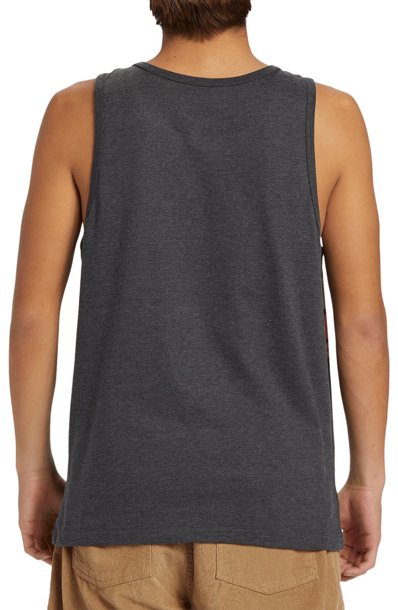 Quiksilver General Stripe Tank, Alternate, color, Charcoal Heather