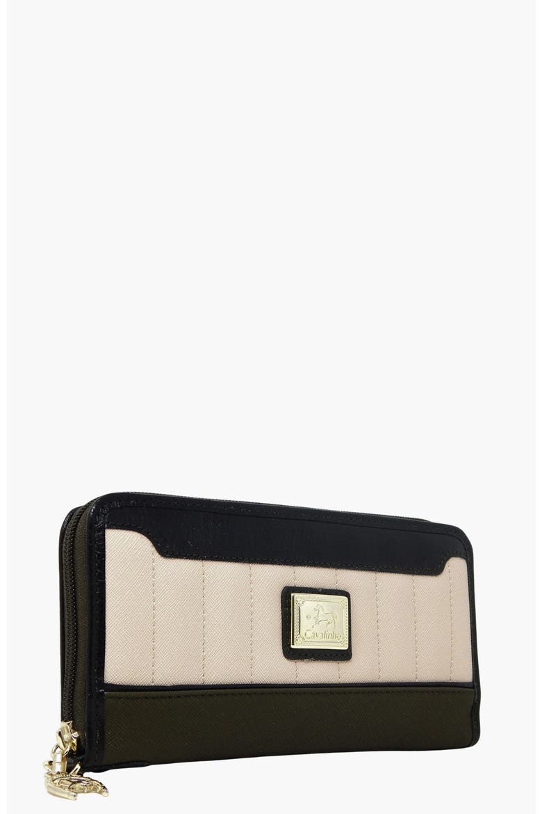 Grace Wristlet Wallet 212, Alternate, color, Green / Beige