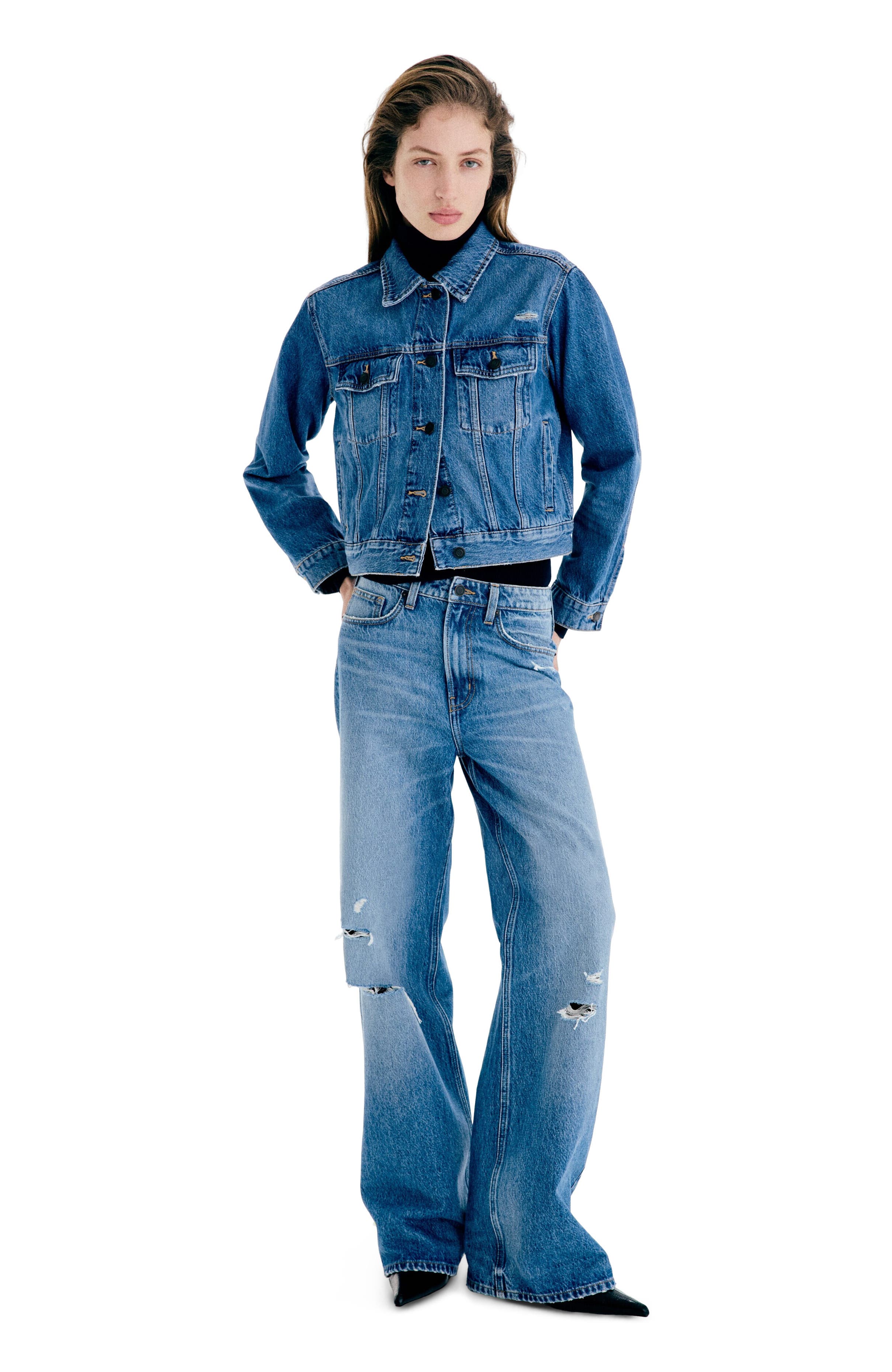 selected Denim blue
