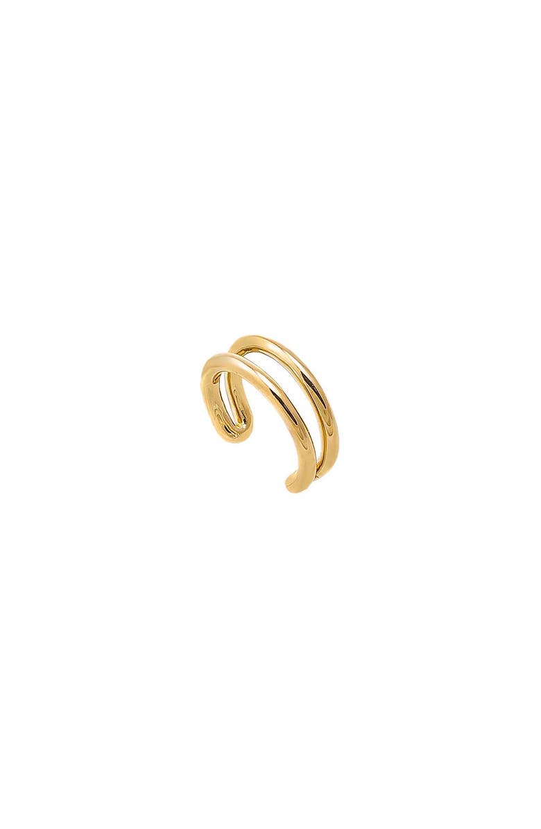 BY ADINA EDEN Solid Double Row Ear Cuff 14K, Main, color,