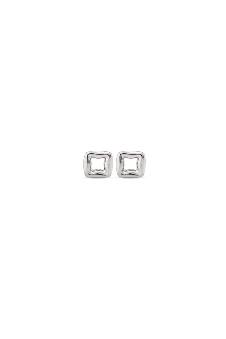Small Link Earrings, Main, color, Silver