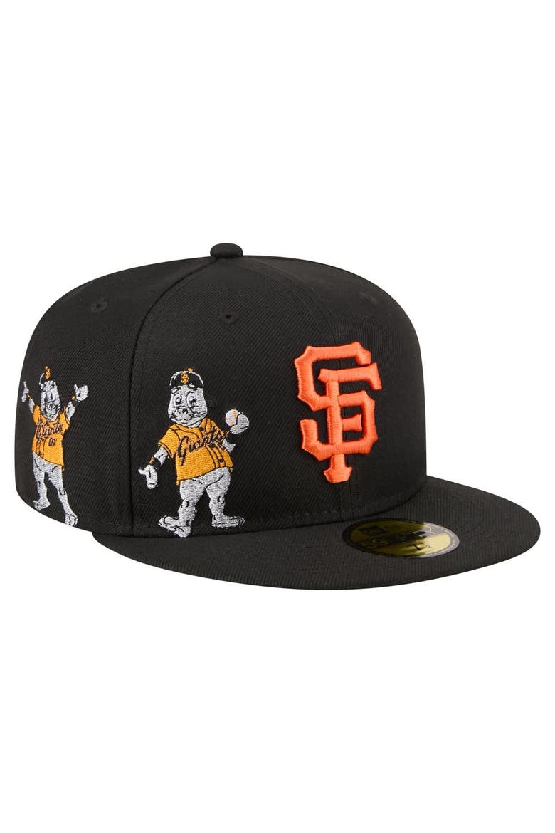 Men's New Era Black San Francisco Giants Run Mascot 59FIFTY Fitted Hat, Main, color, Black