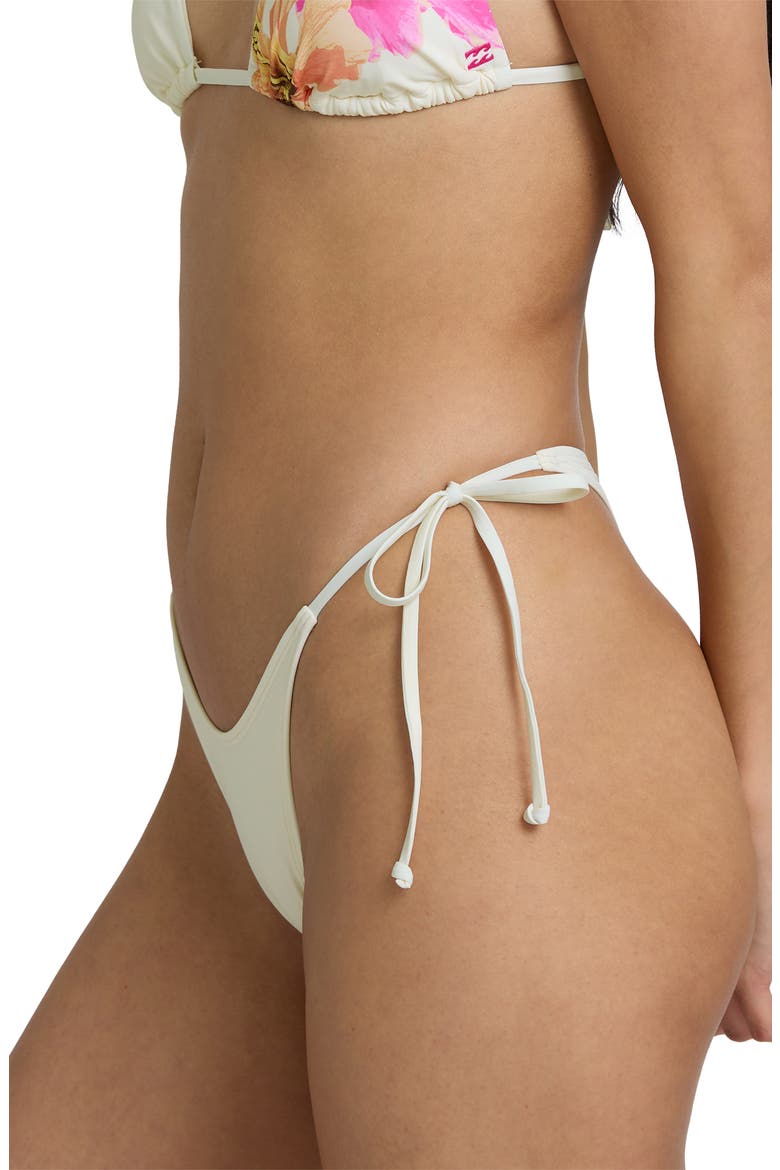 Sunny Shore Dippin' Hike Side Tie Bikini Bottoms, Alternate, color, SALT CRYSTAL
