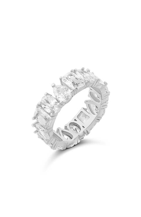 Fancy Cubic Zirconia Eternity Band Ring