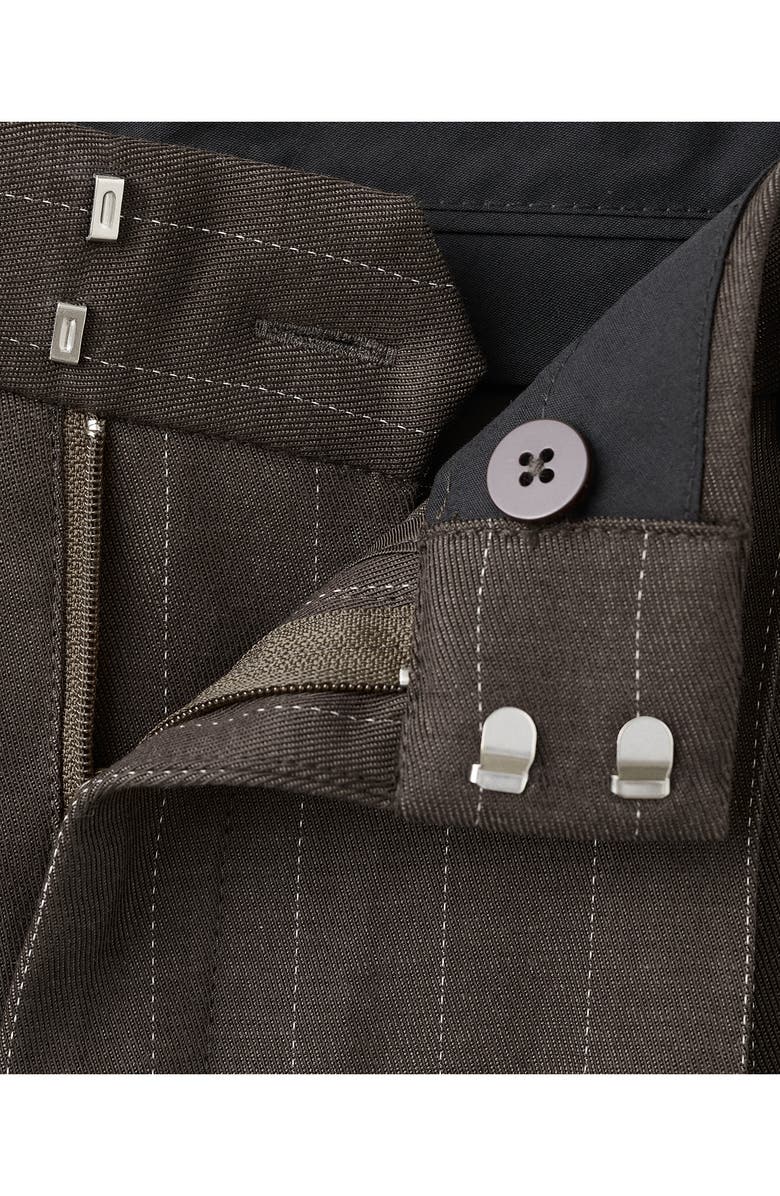 MANGO Pleated Pinstripe Suit Pants, Alternate, color, 