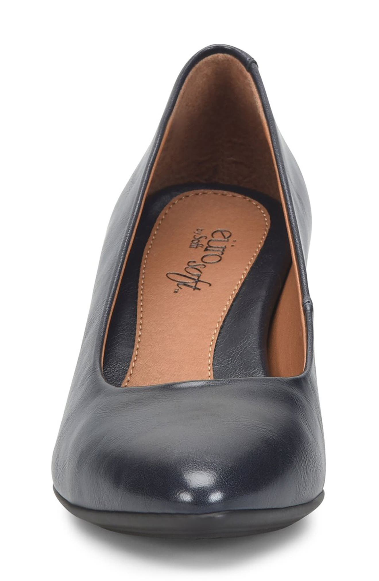 Vero Faux Leather Pump, Alternate, color, NAVY SMOOTH