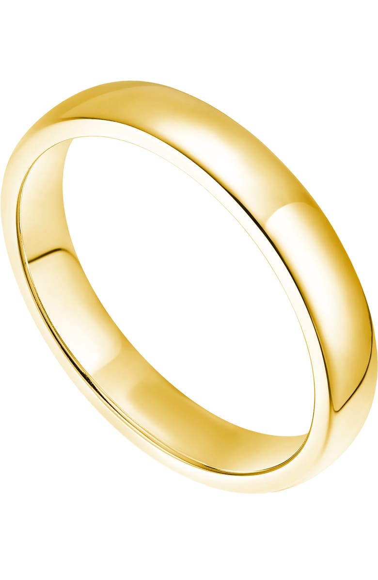 Donatello Gian Gold-Plated Sterling Silver 5MM Wedding Band, Main, color, 