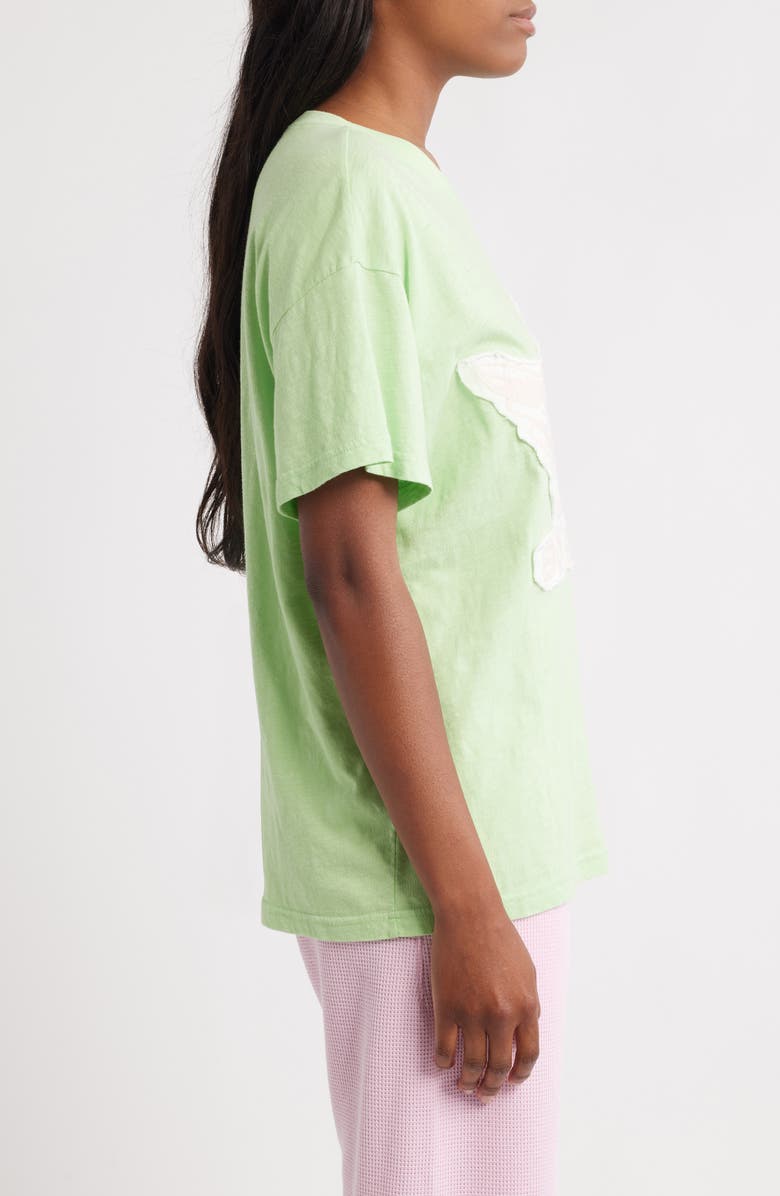 BOYS LIE Green Stitch Me Up Boyfriend Cotton Graphic T-Shirt, Alternate, color, Green