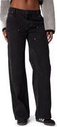 EDIKTED Ayla Low Rise Wide Leg Carpenter Jeans