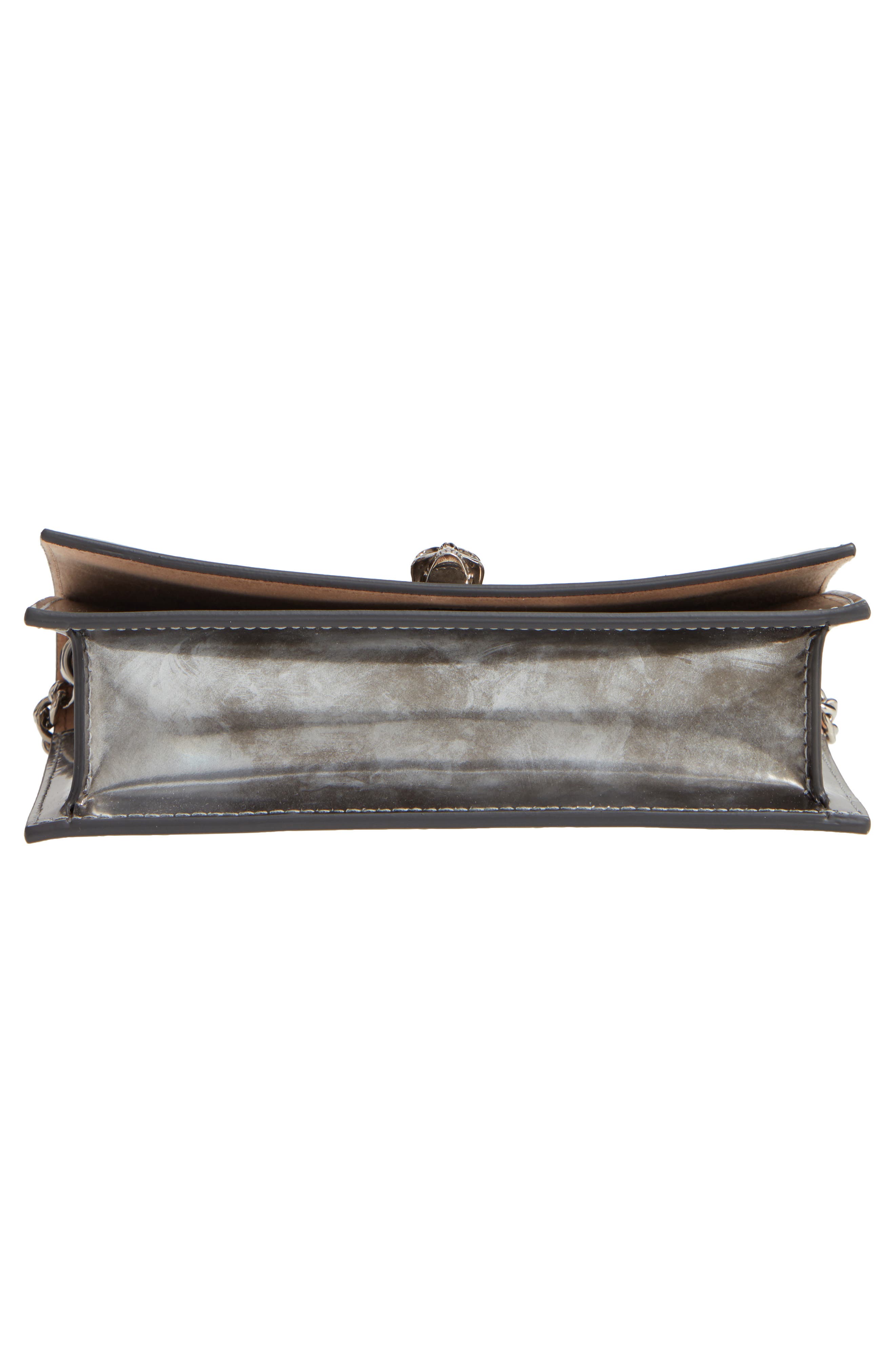 Alexander McQueen Mini Skull Brushed Leather Crossbody Bag, Alternate, color, 