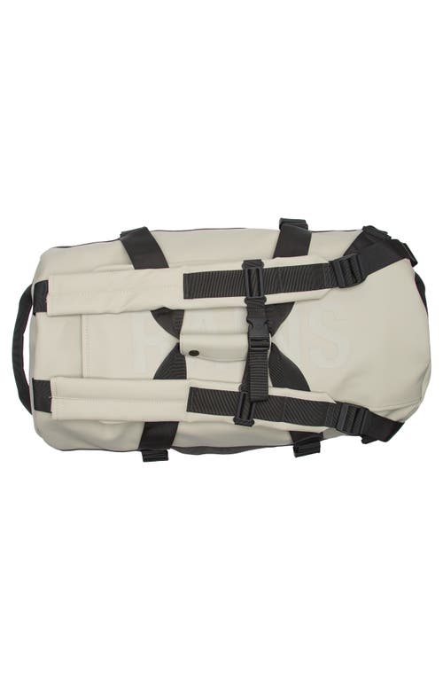 Rains Texel Waterproof Duffle Backpack In Sand
