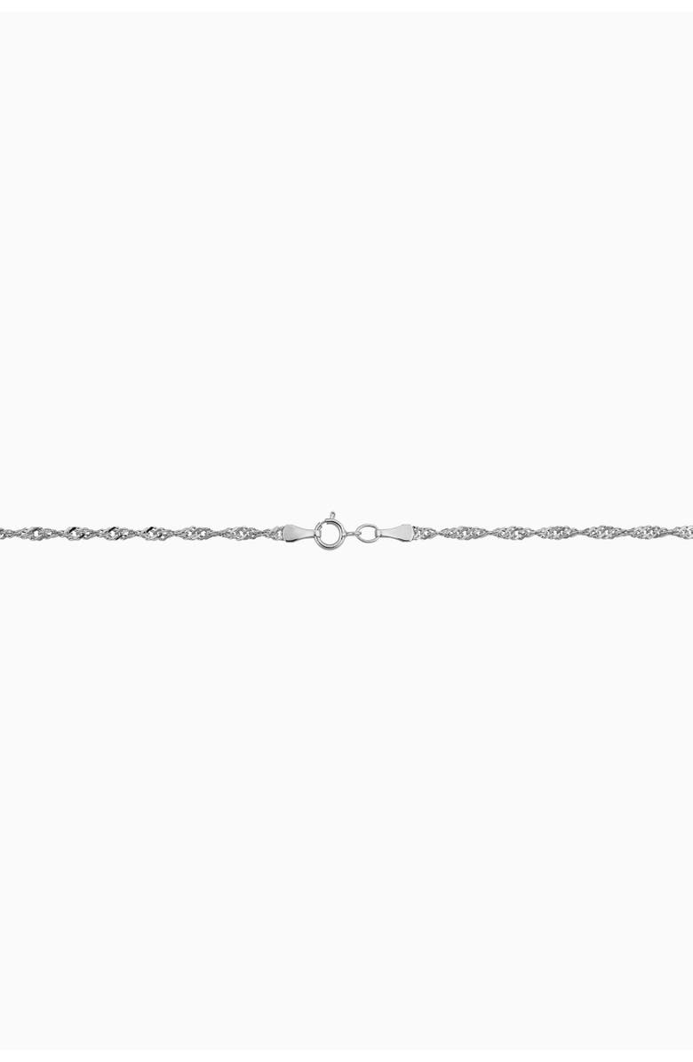 Oradina 14K Gold Spirah Chain Necklace, Alternate, color, White Gold