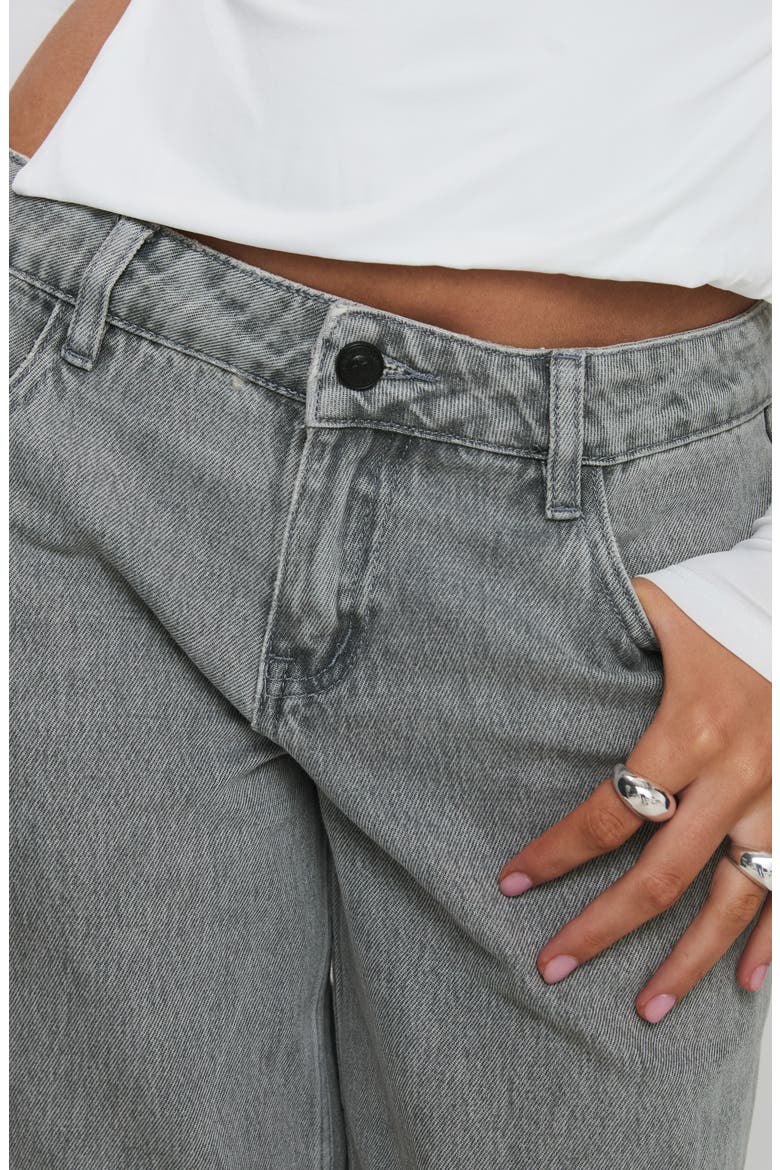 Ellanor Slouchy Low Rise Wide Leg Jeans, Alternate, color, WASHED GREY