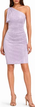 BY DESIGN Abby Sequin One-Shoulder Minidress