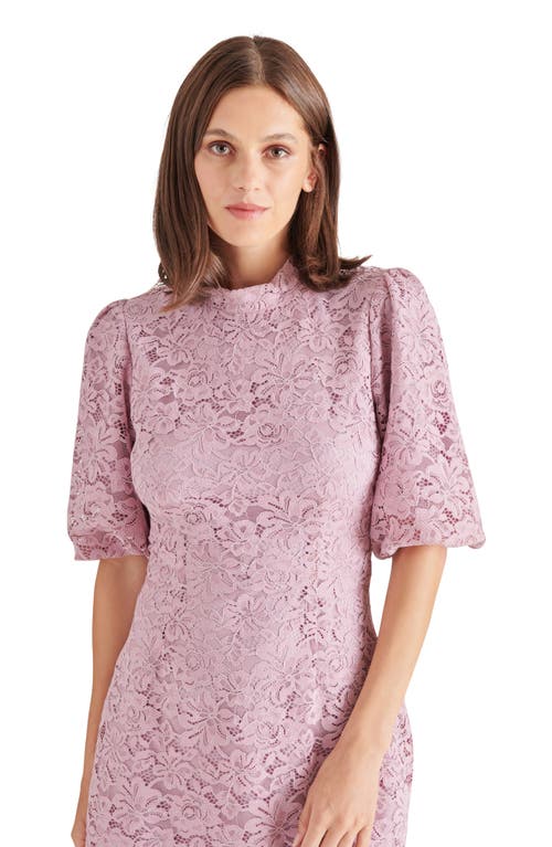 STEVE MADDEN STEVE MADDEN DIYA PUFF SLEEVE LACE MINIDRESS