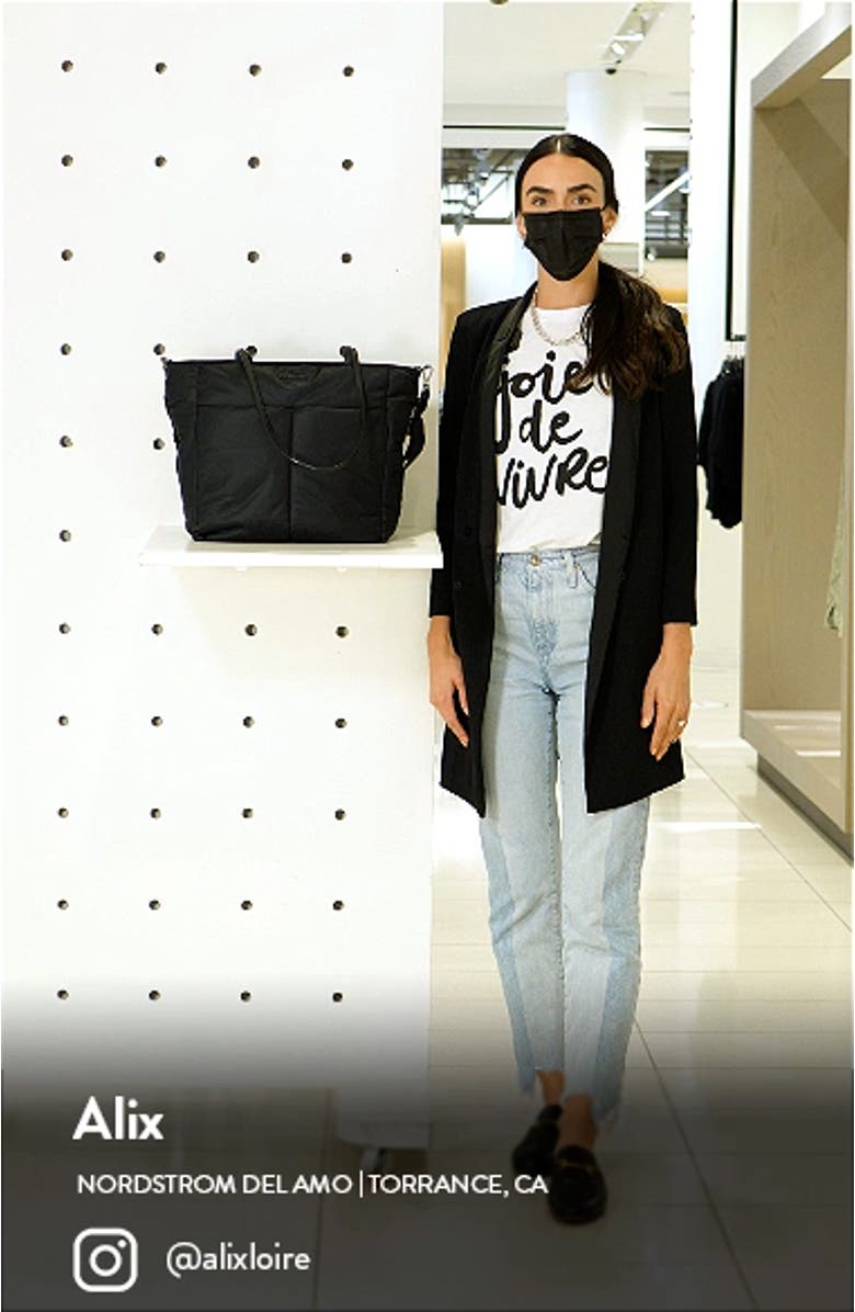 Bowery Quatro Water Resistant Nylon Tote, sales video thumbnail