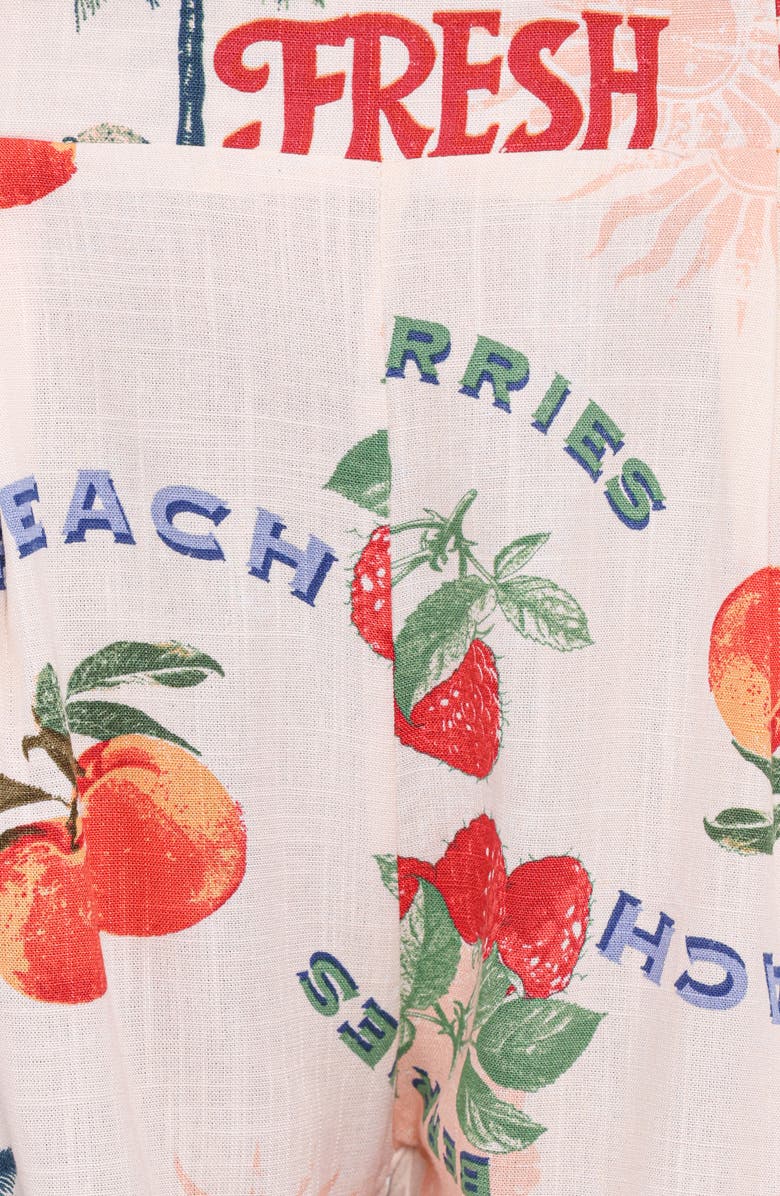 Petal & Pup Lars Printed Rickrack Trim Button-Up Shirt, Alternate, color, 