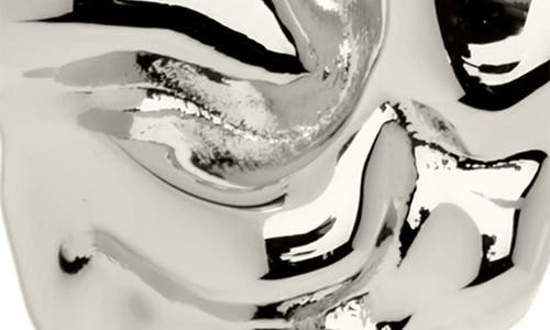 Sterling Forever Tali Molten Metal Chunky Drop Earrings In Silver