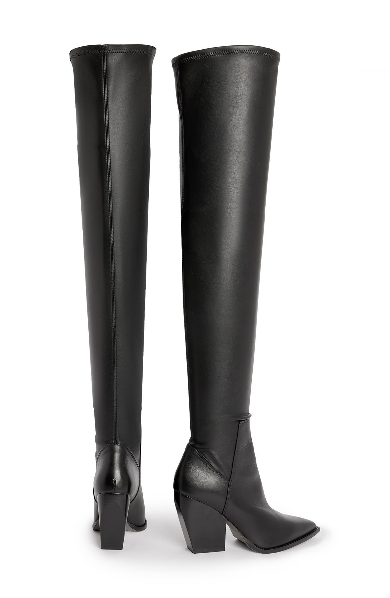 AllSaints Lara Thigh High Boot, Alternate, color, 