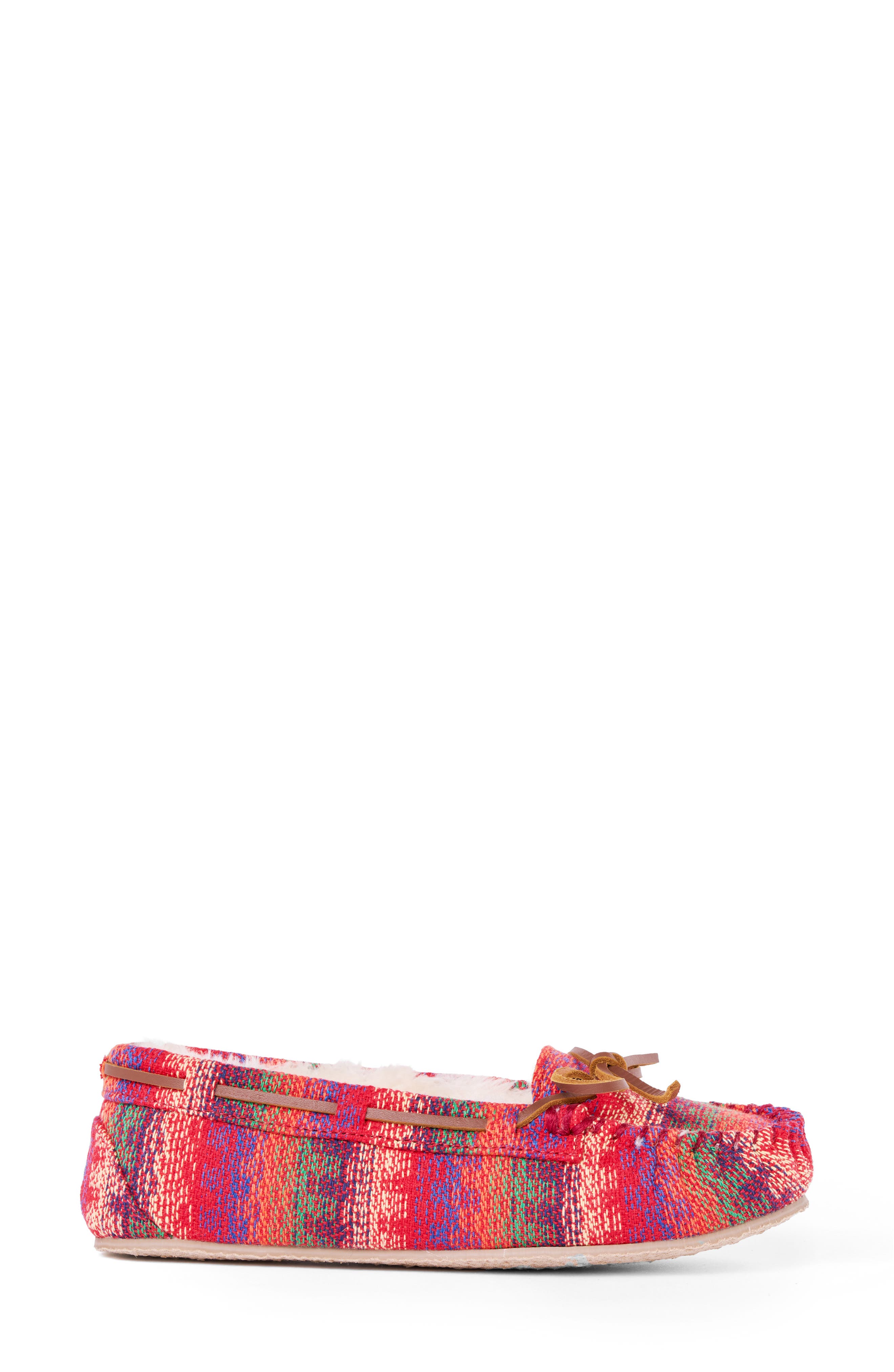 Cally Faux Fur Lined Slipper, Alternate, color, HORIZON MULTI