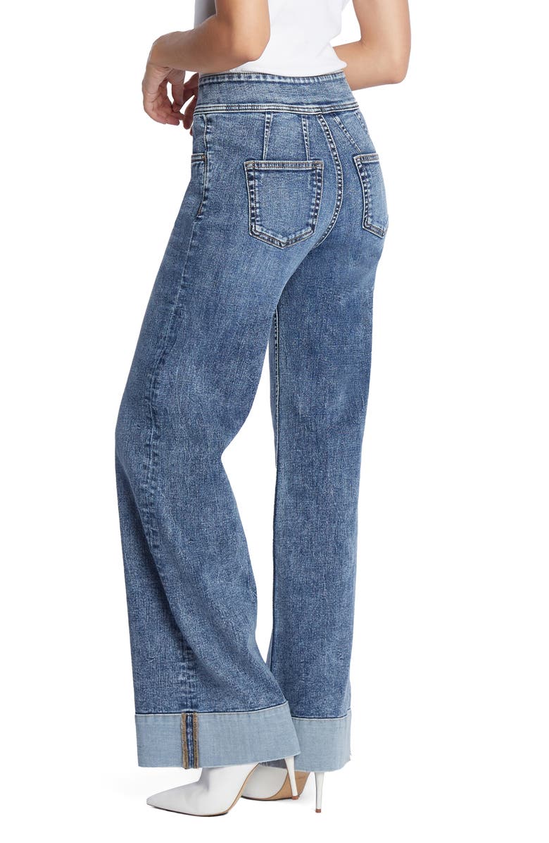 HINT OF BLU Mighty High Waist Wide Leg Jeans, Alternate, color, East Village