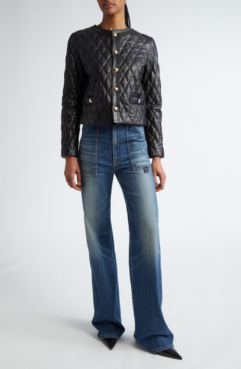Nili Lotan Quentin Flare Jeans, Alternate, color,