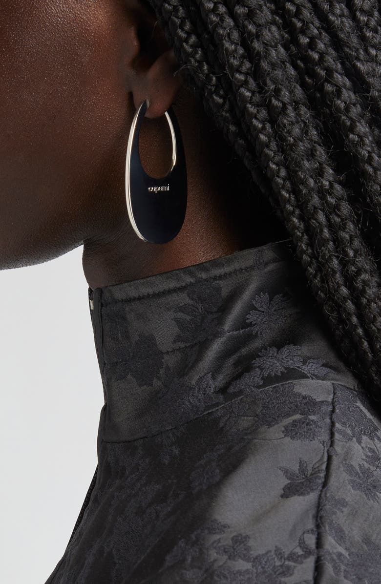 Coperni Large Swipe Hoop Earrings, Alternate, color,