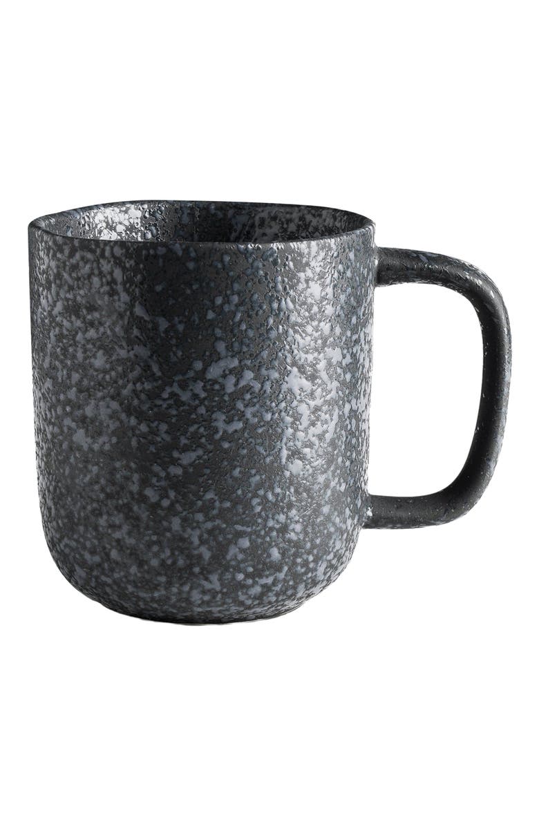 Stone Lain Tom Stoneware 4-Piece Mug Set, Main, color, Black And White