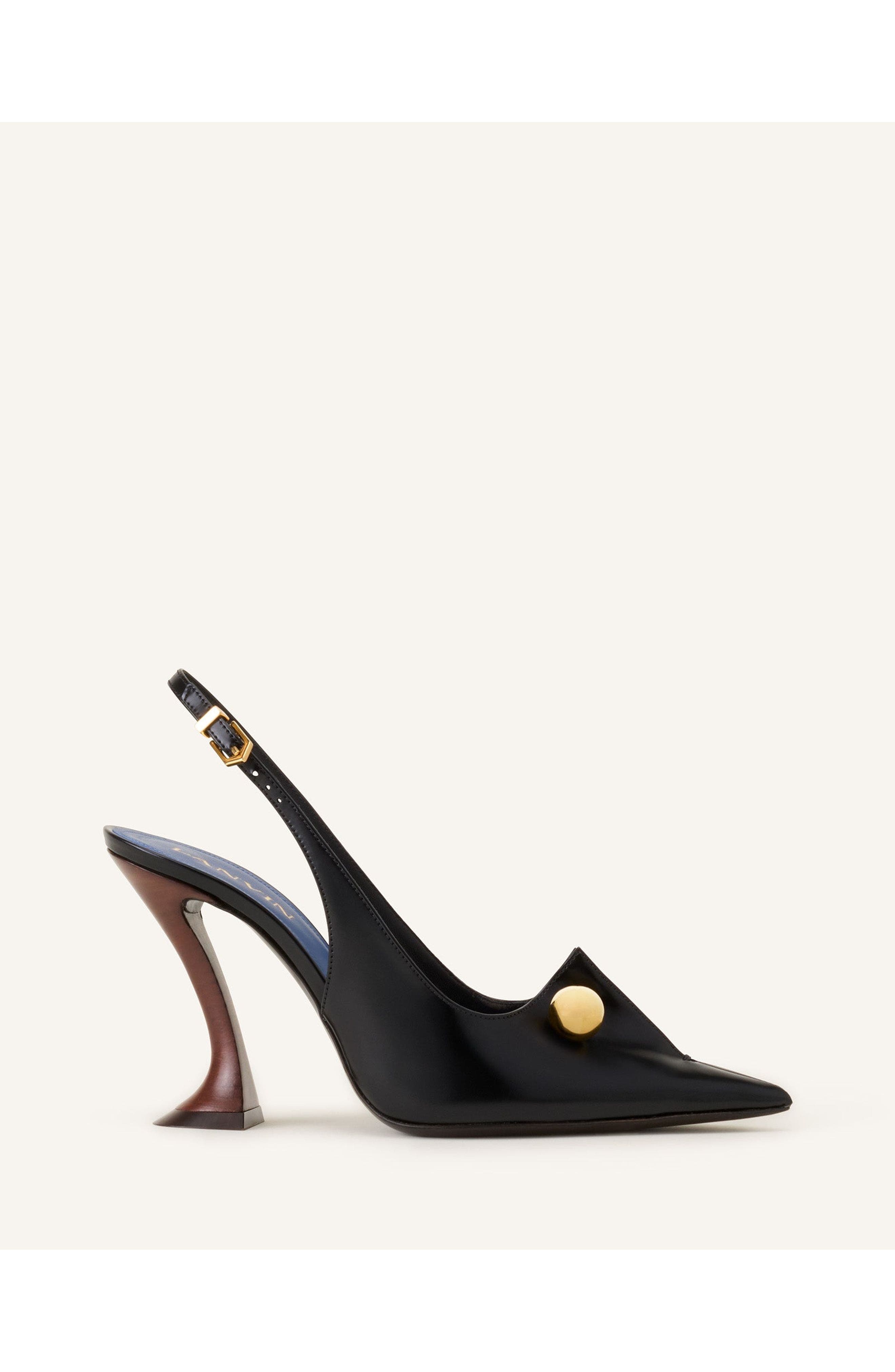 Lanvin Affinity Arch Slingback, Main, color, Black