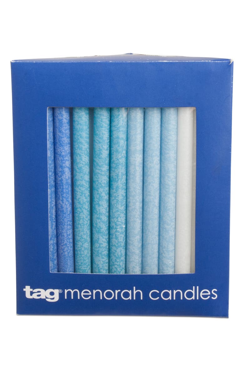 tag Set of 44 Hanukkah Menorah Candles, Main, color, Blue Multi