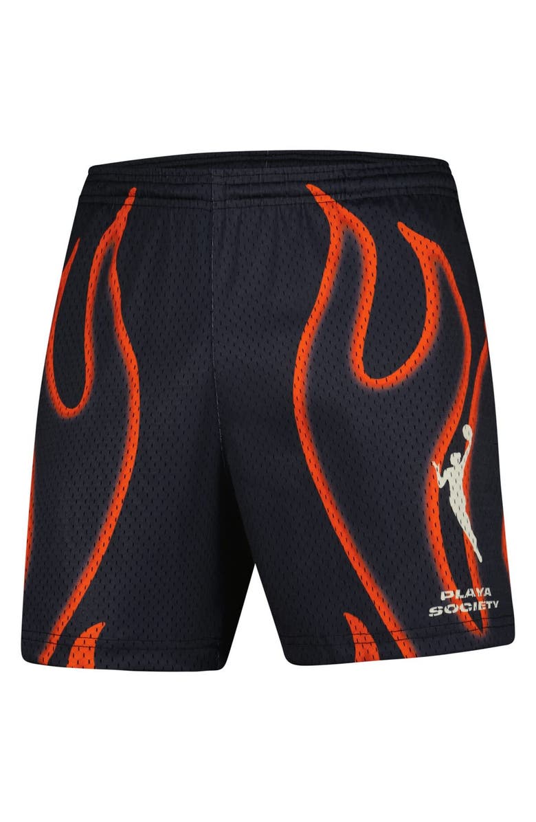 Playa Society Unisex Playa Society  Black WNBA Athletic Shorts, Alternate, color, Black