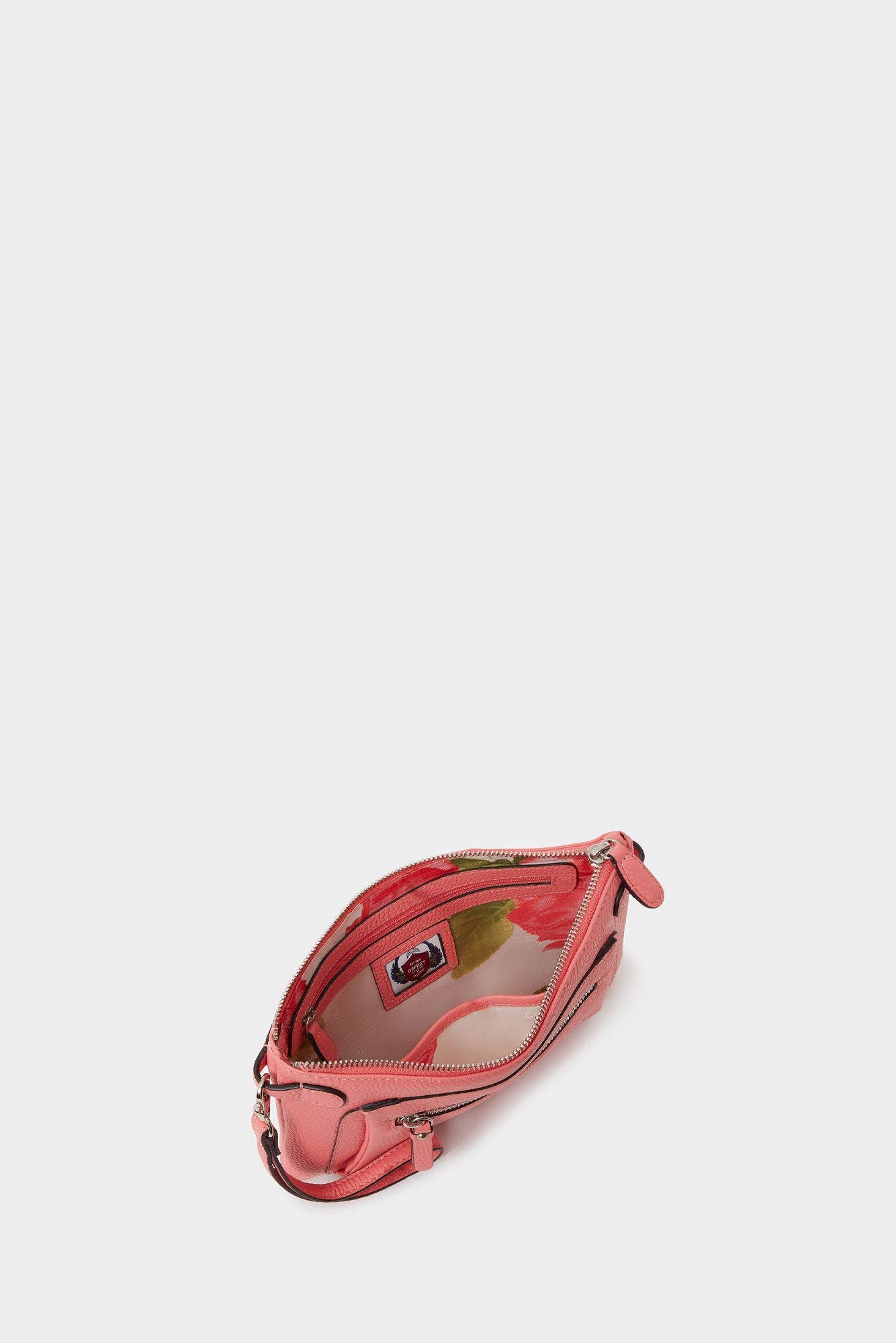 The Ruby Leather Crossbody Bag, Alternate, color, Peach