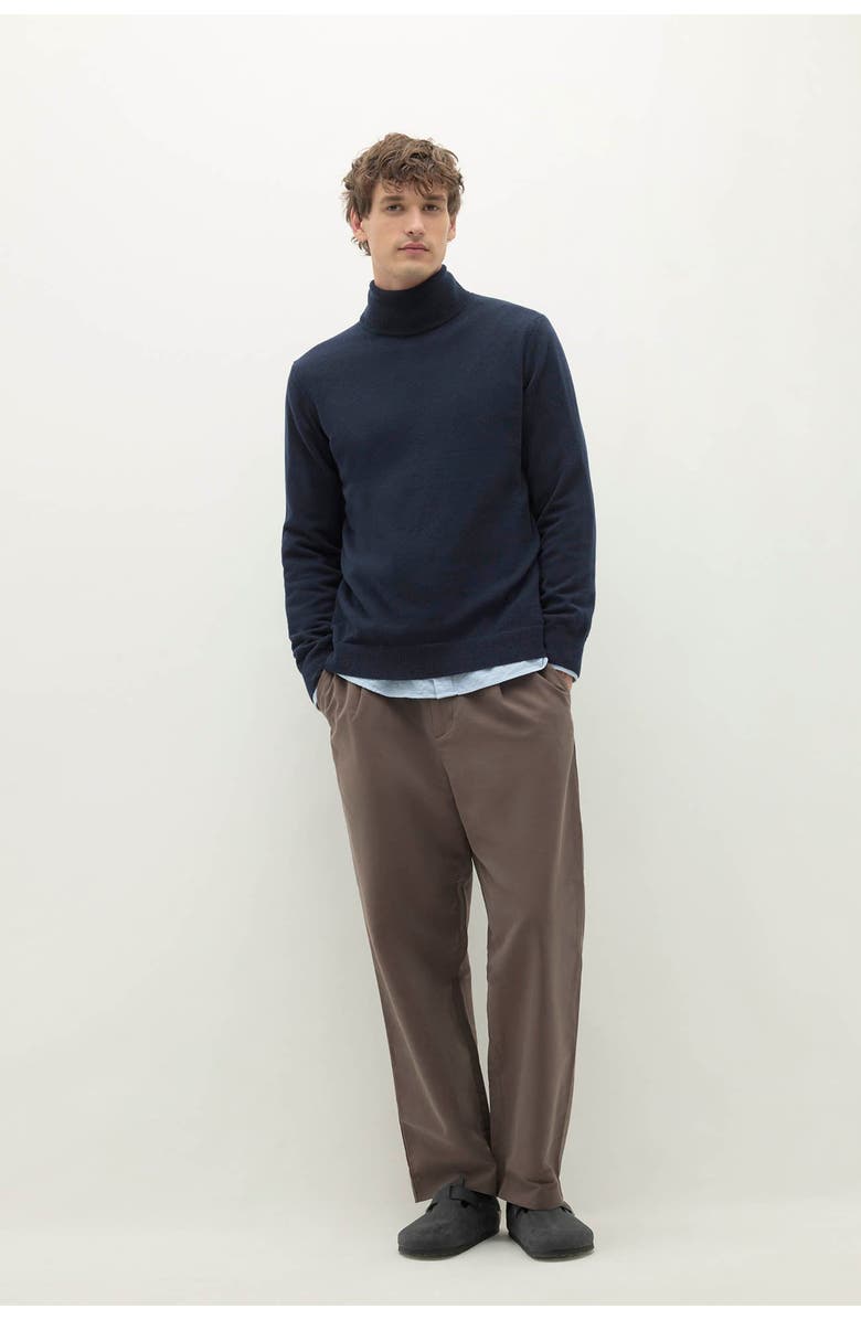NAKED CASHMERE Nicholo Cashmere Turtleneck, Main, color, Ink Navy