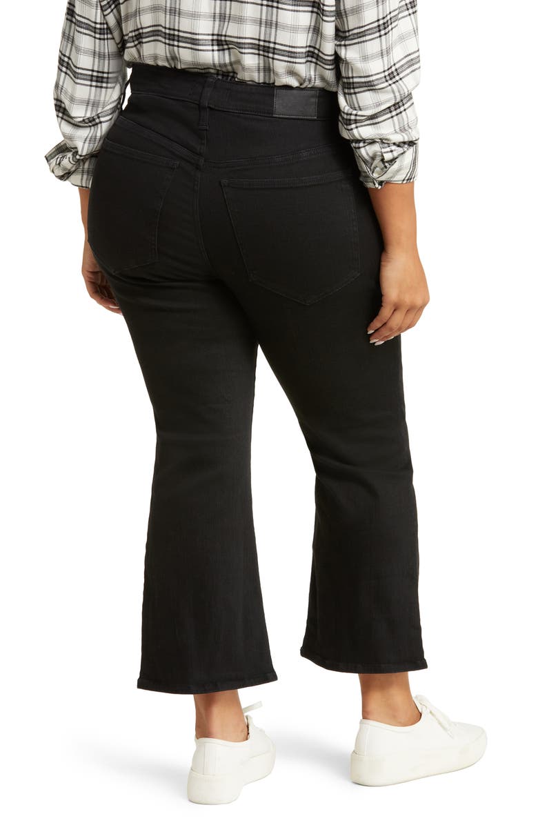 Madewell Kick Out Crop Jeans, Alternate, color, Black Rinse Wash