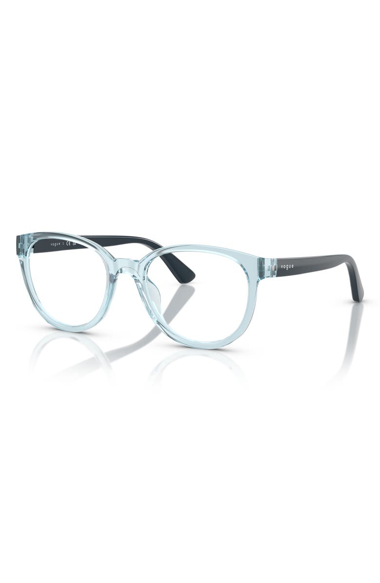 VOGUE 47mm Pillow Optical Glasses, Alternate, color, Blue