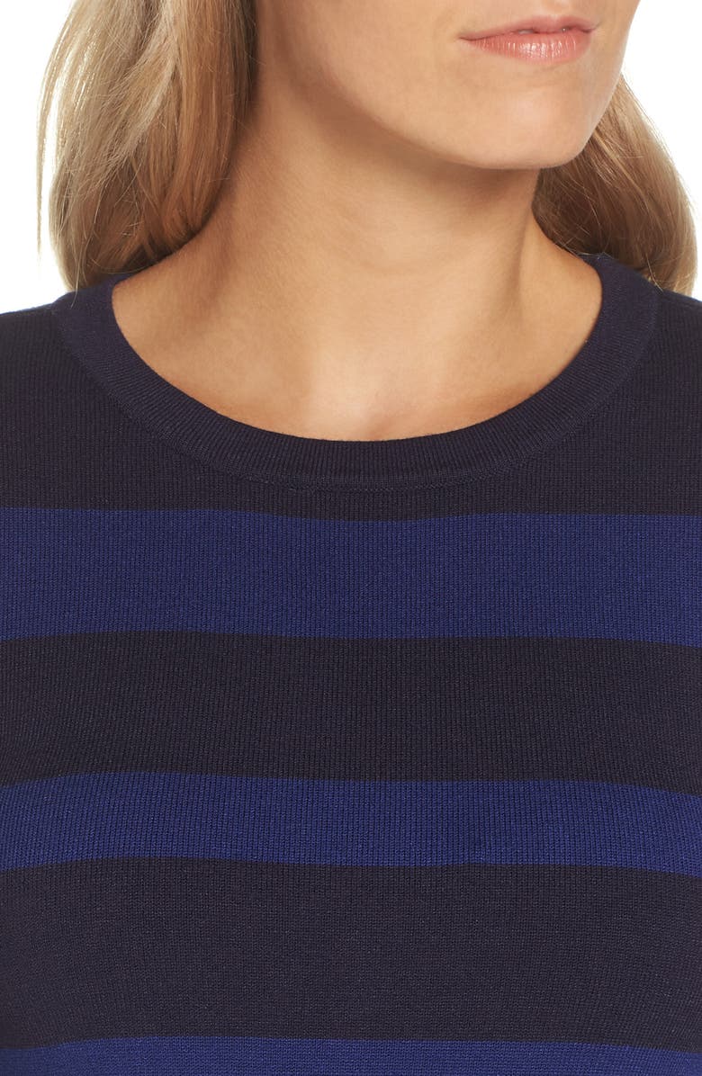 Eliza J Stripe Midi Dress, Alternate, color,