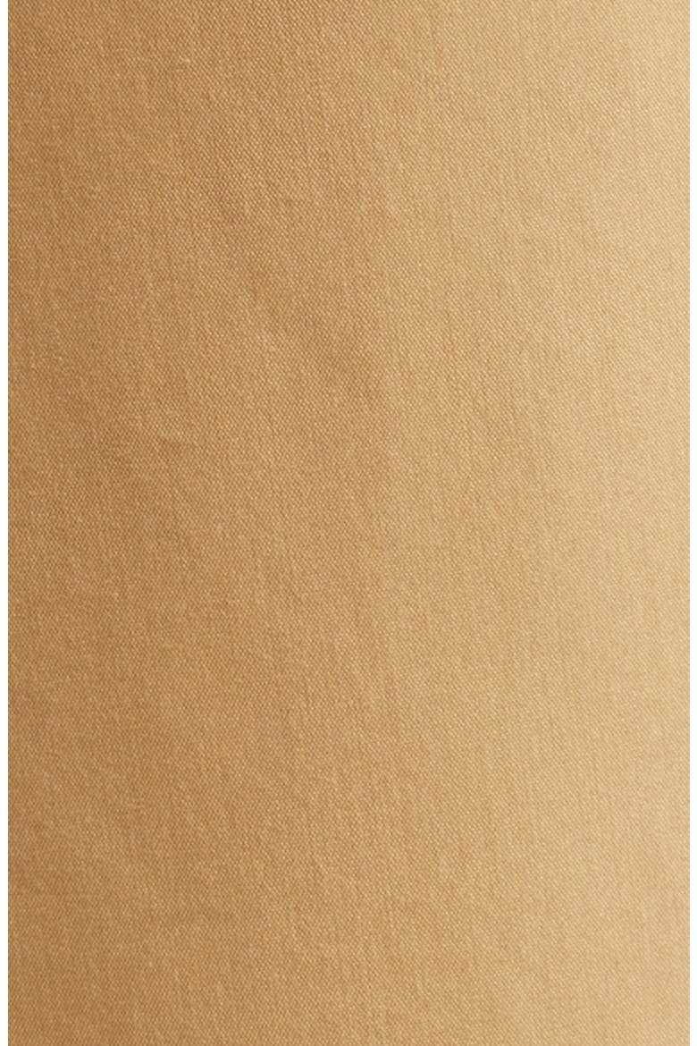 Long Sleeve Cotton & Nylon Zip Shirtdress, Alternate, color, BEIGE