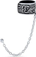 BLING JEWELRY Boho Cartilage Ear Cuff With Chain