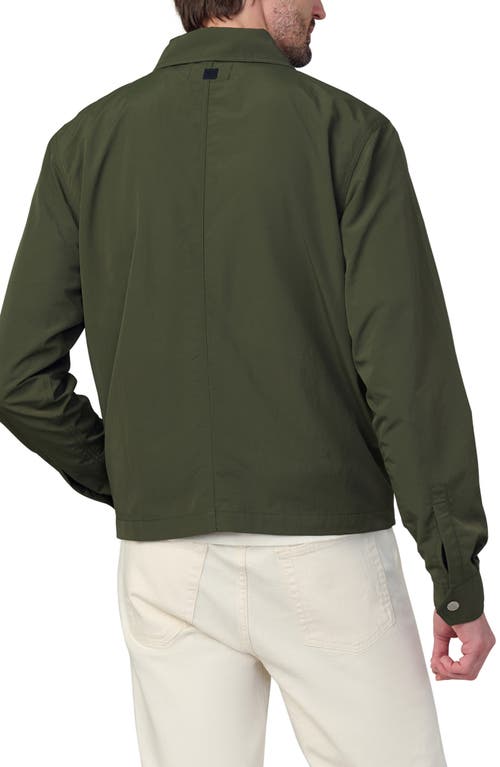 Joe's Modern Utilitarian Water Resistant Nylon Jacket In Green