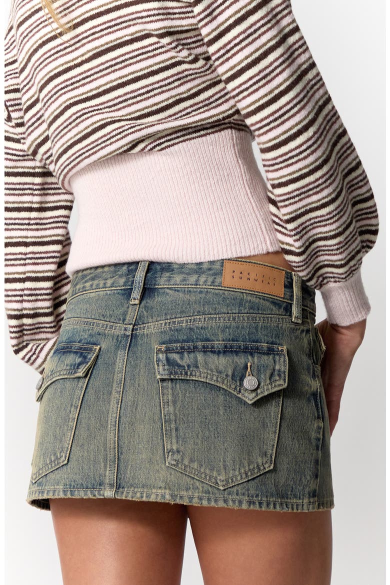Piper Micro Miniskirt, Alternate, color, MEDIUM INDIGO