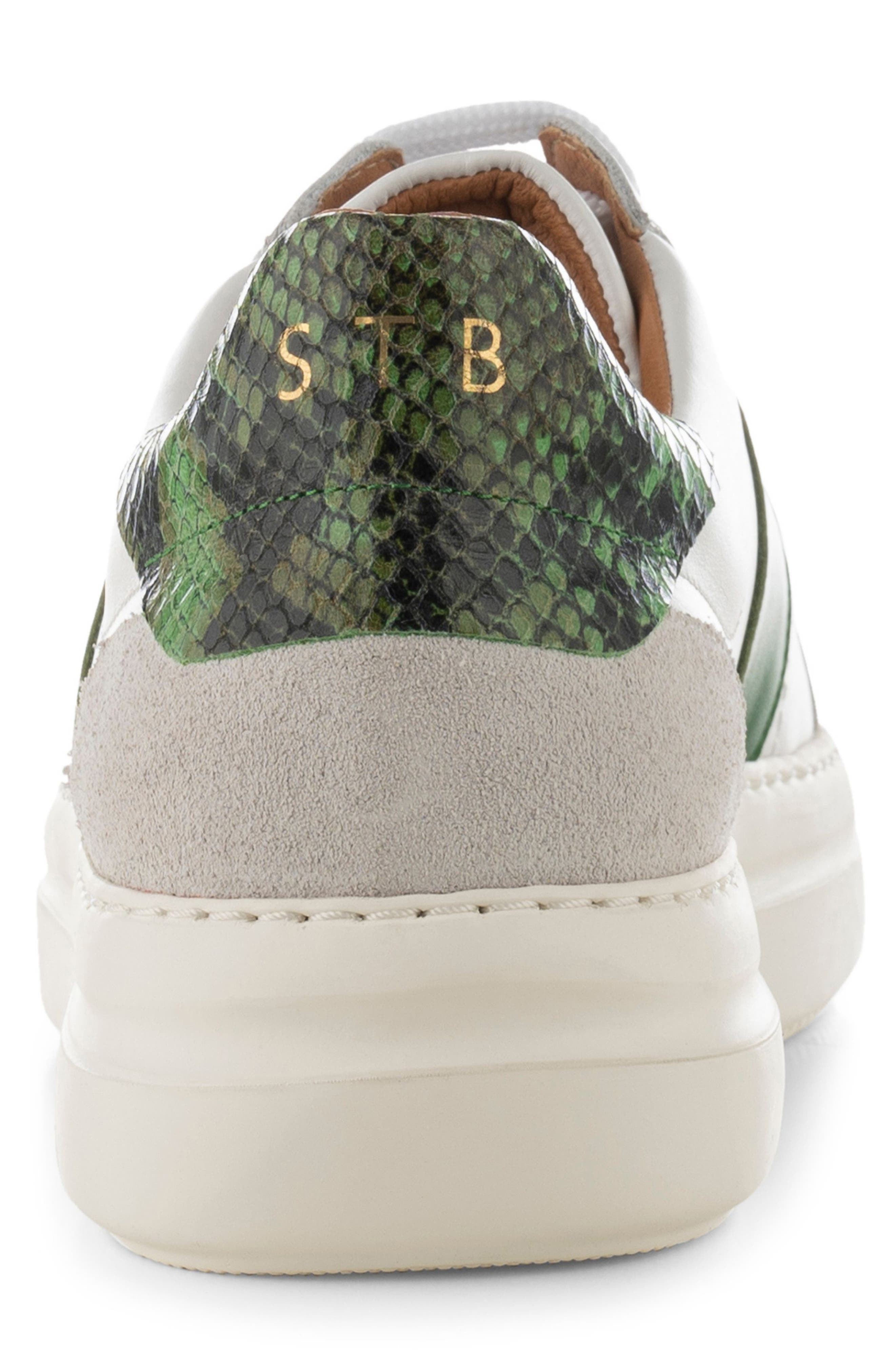 Shoe The Bear Valda Lace-Up Leather & Suede Sneaker, Alternate, color, 