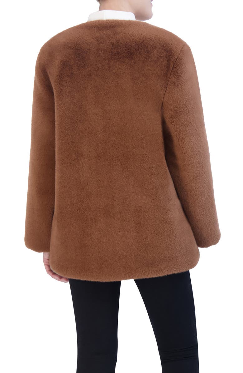 Rebecca Minkoff Roxanne Collarless Faux Fur Jacket, Alternate, color,